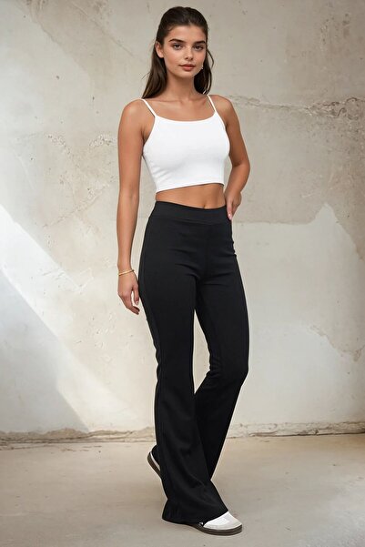 VAGGON Flared Buy Elasticated Scuba Pants