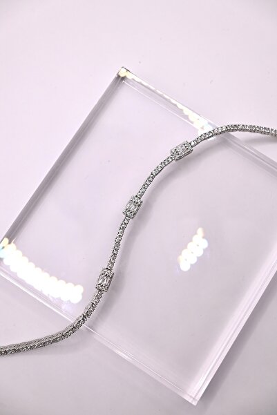 Luceven 925 Ayar Gümüş Su Yolu Baget Model İthal Zirkon Taşlı Kolye, Bileklik, Küpe, Yüzük Düğün Takı Seti