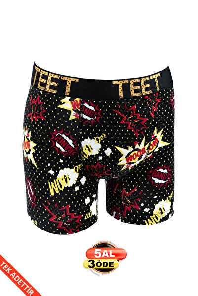 TEET Αγοράστε 5 πάρτε 3 - Δημιουργήστε το δικό σας σετ - Premium ανδρικό μπόξερ με σχέδιο
