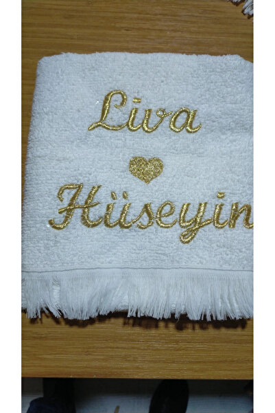 YASEMİNCE TASARIMLAR İsimli nakış Damat (bohcası) havlusu