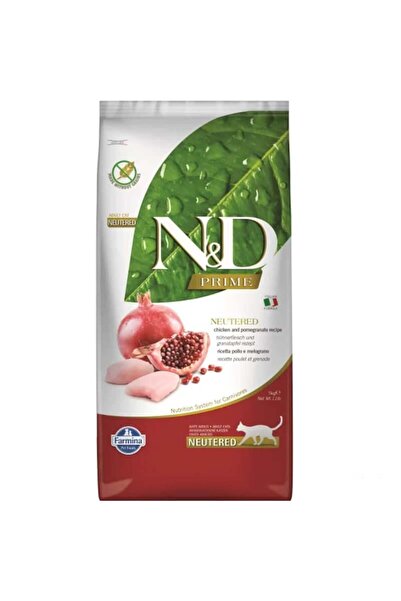 N&D Prime Tahılsız Tavuk & Nar Kısırlaştırılmış Yetişkin Kedi Maması 5 Kg