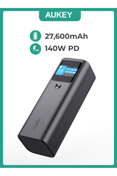 AUKEY Sprint X Power Bank 27,600 mAh 140W PD3.1 ,PB-Y45 Selver