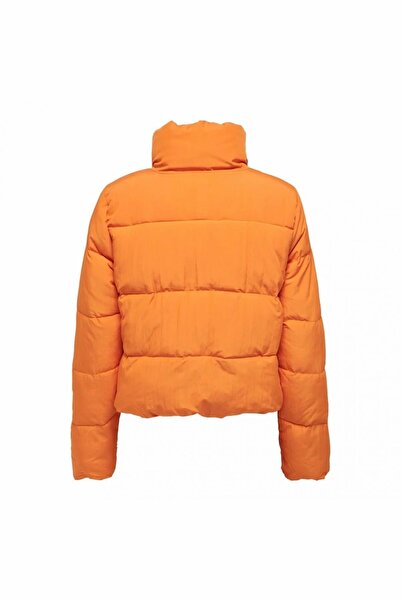 ONLY Dolly Short Puffer Жіночий помаранчевий пальто з високим коміром