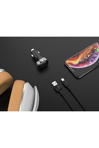 Lenyes CA869 Car Charger Fast Charging 38W Type C PD+QC 3.0 Original