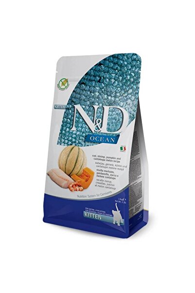 N&D Ocean Balkabaklı Morina Balıklı Karidesli Yavru Kedi Maması 5 Kg