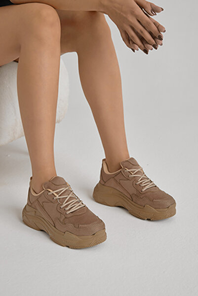 Tonny Black Γυναικεία αθλητικά παπούτσια με κορδόνια με ψηλή σόλα βιζόν