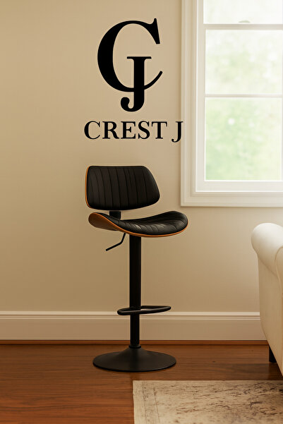 Crestj كرسي بار حديث || أسود