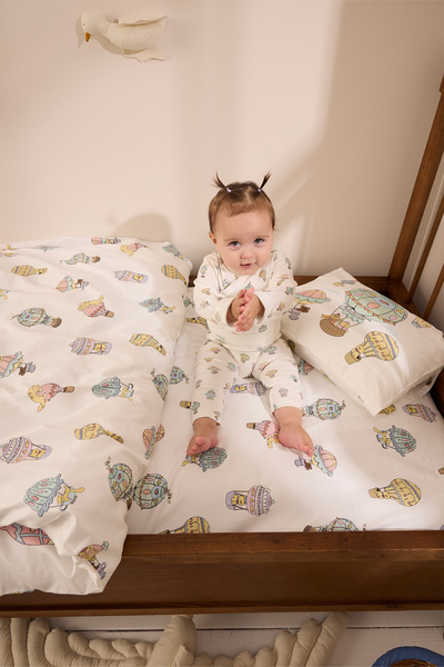 Atelier Babbi 100% Cotton Bodysuit & Pants Set - Cappadocia