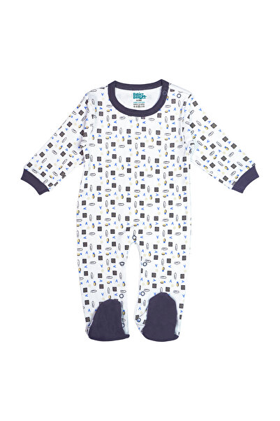 Babies Basic 5 piece Sets include Bib, Romper, Mittens, Cap and Sleepsuit, 9-12 Months , Gray