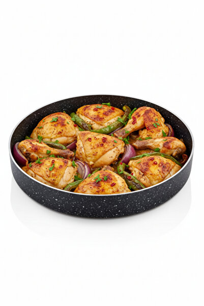 MEŞELER Granite Baking Dish Tray 28 cm Black (1 Pc)