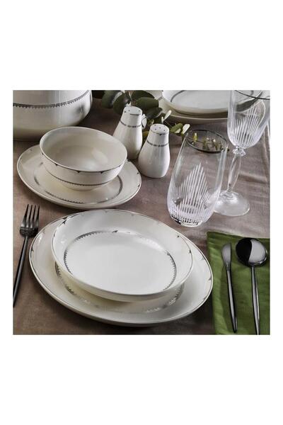 Aryıldız Bone Umbrella Porselen 60 Parça Platin Rose