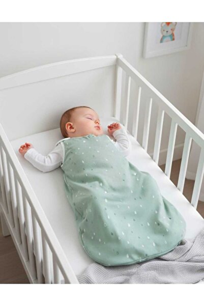 GÜRPAMUK HOME & BABY Kışlık 2,5 Tog Torba Kız-Erkek Bebek Çocuk Kolsuz, Fermuarlı Uyku Tulumu/DAMLA YEŞİL
