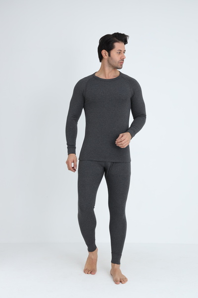 Cotpark Men's Thermal Underwear Set - Anthracite 9028
