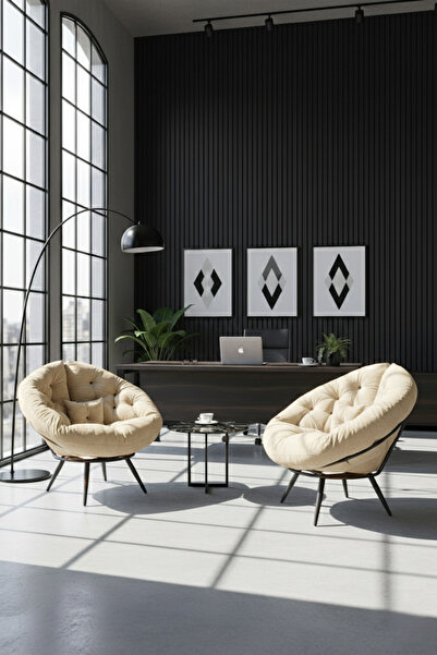 Home Luxury Çok Fonksiyonlu 2'li Berjer Koltuk & Yatak Olabilen Minder | Şık,...