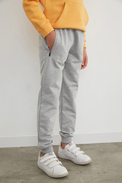 Fulla Moda Unisex Kids Sweatpants with Tie Waist and Zipper Pocket