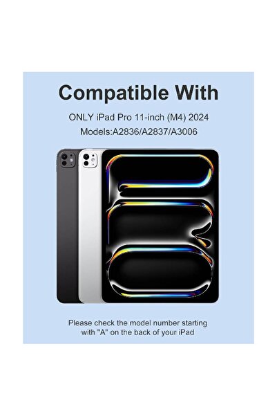 Muzz Case with Keyboard & Trackpad for iPad Pro 11 (2024 M4) - Rechargeable, Folio, Pencil Holder, Black