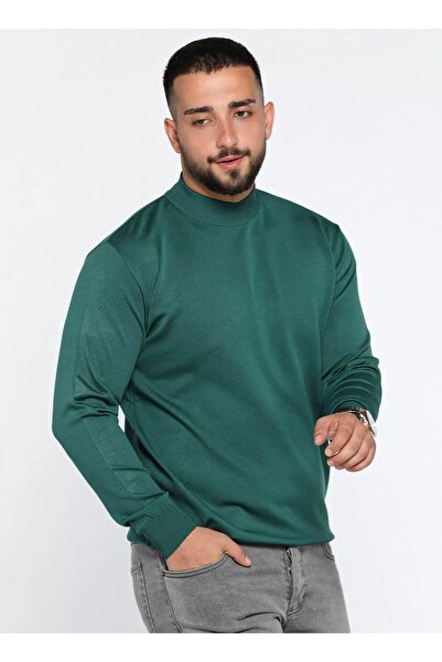 ribana Pulover tricotat cu jumătate de guler slim Fit