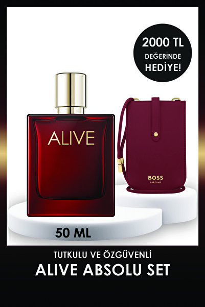Hugo Boss Boss Alive Absolu Parfum Intense 50 ml Kadın Parfüm + Telefon Kılıfı SET