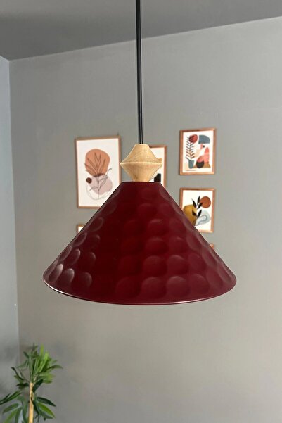 Bamyum Rumy Vişne Çürüğü Tekli Avize Küçük Q Başlık Sarkıt Ofis Showroom Salon Mutfak Avizeleri