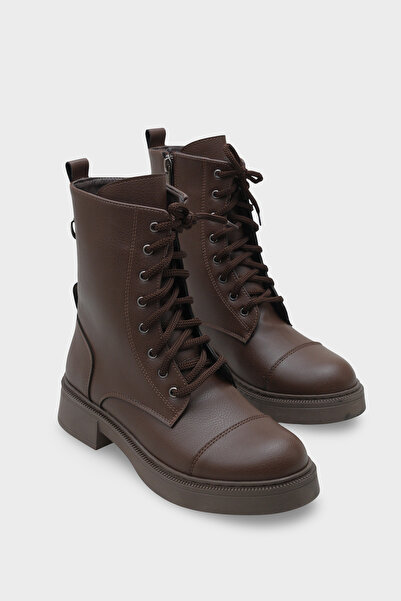 Capone Outfitters Γυναικείες μπότες με φερμουάρ και κορδόνια Estell