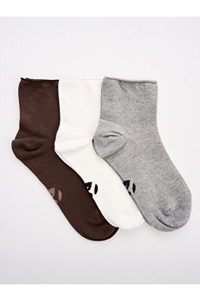 MONSIEUR CHAUSSETTE 3-Pack Lastiksiz Soket Kadın Çorap - | İz yapmaz| Bileği ...