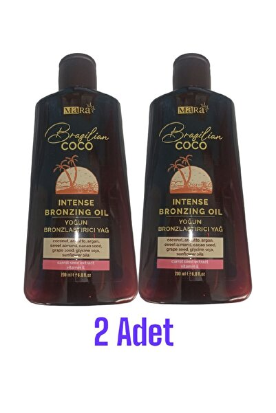 Mara Coco Yoğun Bronzlaştırıcı Yağ E Vitaminli 200 ml 2 Adet