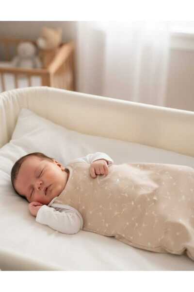 GÜRPAMUK HOME & BABY كيس نوم شتوي 2.5 توج للأطفال الرضع من الجنسين بدون أكمام مع سحاب/كاراهينديبا بيج