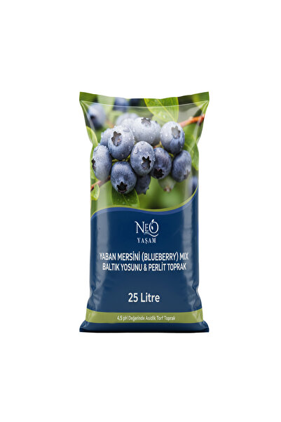 Neo Yaşam Yaban Mersini (BLUEBERRY) Mix Baltık Yosunu & Perlit Toprak 25l