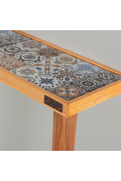 bluecape Esperanza 122x20cm Doğal Masif Ayaklı Kayın Dresuar