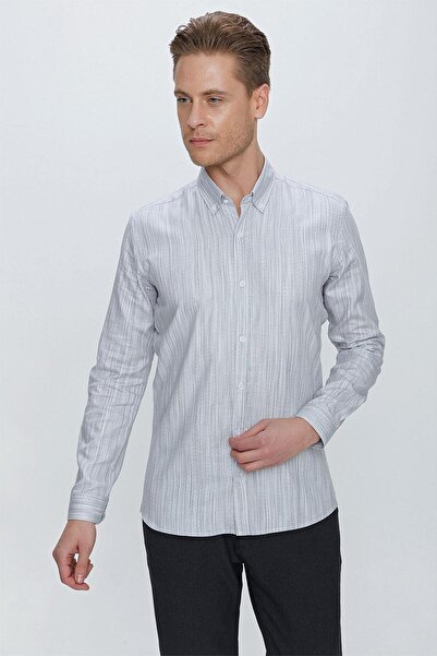 Efor GK 661 Slim Fit Beyaz Klasik Gömlek