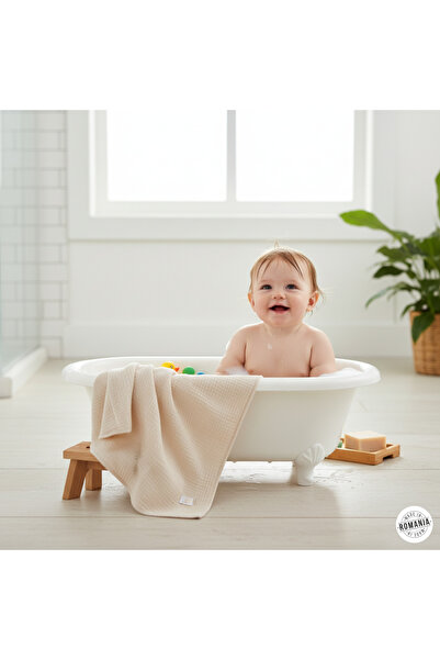 OEM Prosop de muselină cu glugă bej deschis