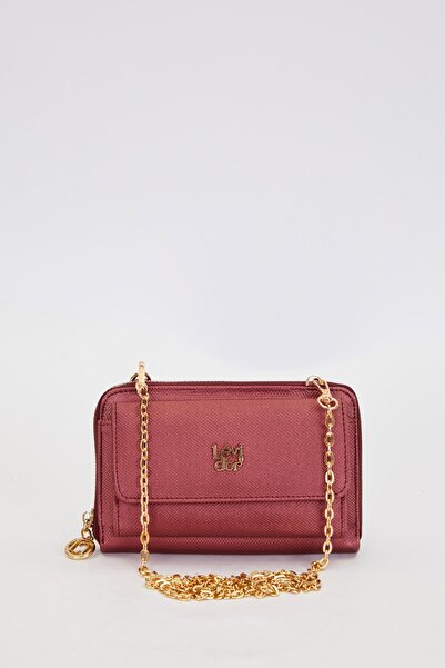 Levidor Burgundy Color Women's Handbag with Shoulder Strap