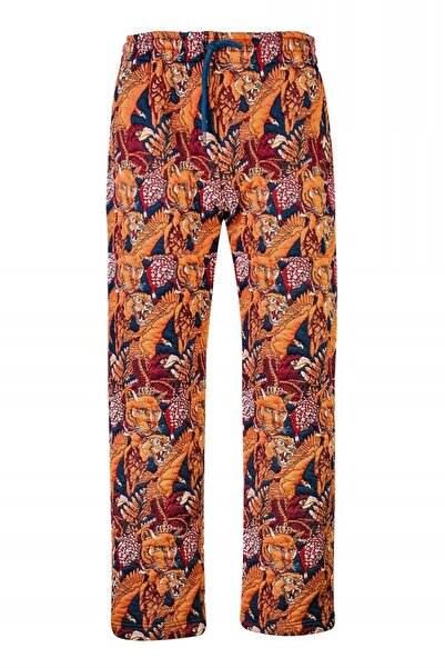 El dueno Classico Series Orange-Navy Blue Streetwear Unisex Sweatpants