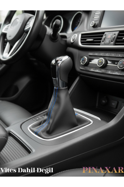 pınaxar غطاء ناقل الحركة من الجلد الأسود بتصميم برايم من فيات برافو مع خياطة ...