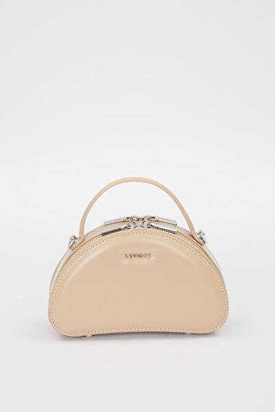 Levidor Khaki Half Moon Model Shoulder Bag