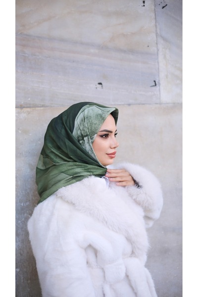 efdal şal eşarp Ocean Pattern Imported Cotton Scarf