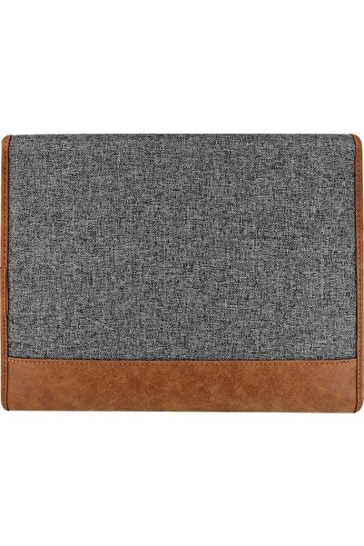 Önder حقيبة يد وحقيبة مستندات خاصة من موسكو مقاس A4 بغطاء مغناطيسي باللون الرمادي الداكن