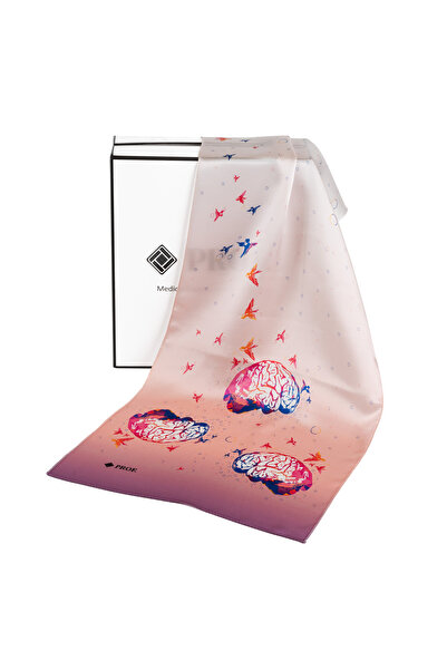 Prof Eșarfă 100% mătase 35x155