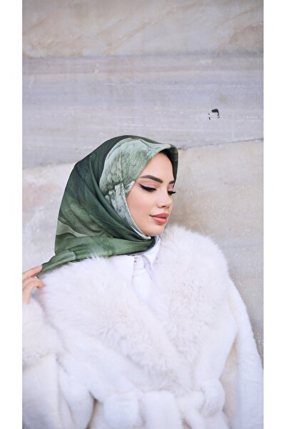 efdal şal eşarp Ocean Pattern Imported Cotton Scarf