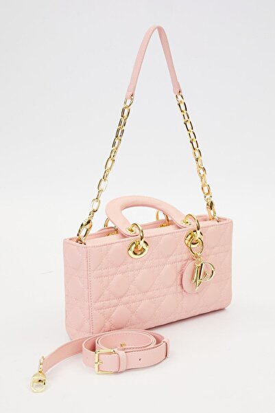 Levidor Рожева прямокутна модель сумочки з аксесуарами
