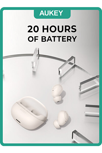 AUKEY Move Vibe Wireless Earbuds True Wireless Earbudss, BT 5.3, IPX4 Waterproof, 25 Battery Life