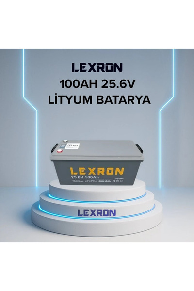 Lexron 25,6V 100 AH LiFePO4 LİTYUM AKÜ