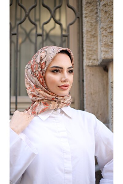 efdal şal eşarp Jade Pattern Imported Cotton Scarf