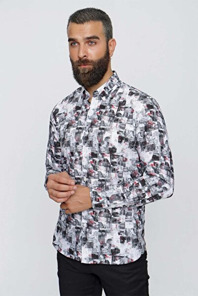 Efor G 1508 Slim Fit Füme Spor Gömlek