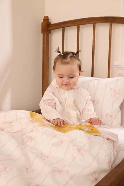 Atelier Babbi Baby Bedding Set - Ribbon / Pink