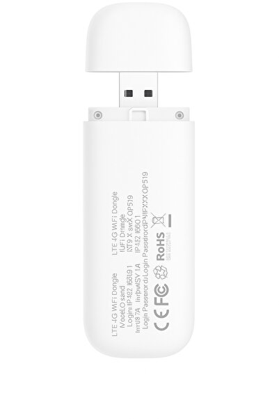 qasul CF19 Taşınabilir 4G LTE Wi-Fi Modem – USB Girişli, Hotspot Destekli