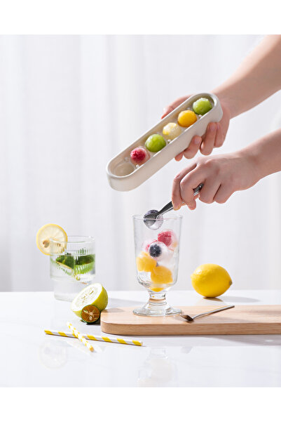 Ditmo Beyaz Küre Buz Kalıbı – Meyve, Kokteyl , Kahve ve Çikolata İçin Pratik ...