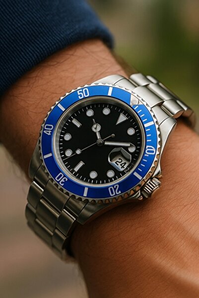 S.POLO ساعة يد رجالية فضية اللون للموسم الجديد مع سوار هدية لعيد الأب