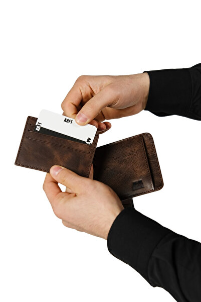 MFT Leather Design محفظة جلدية للرجال - موديل FOSSIL GENUINE