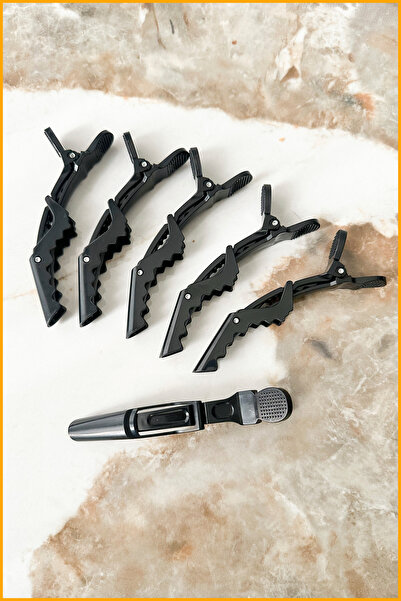 GXMPRO 6 Adet Timsah Saç Pensi - Klips, Dragon Pens Kuaför, Tokası, Makyaj Fö...